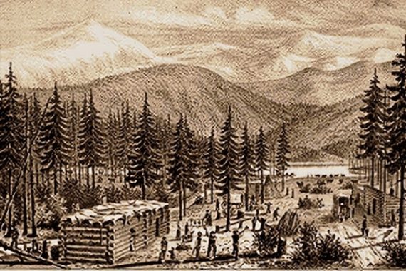 Depiction of the Donner Party’s Winter Camp, Bancroft Library-min